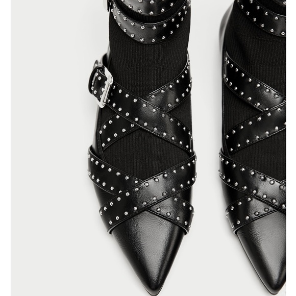 NWT ZARA Black Ankle Boots WORN BY GIGI HADID! - Picture 4 of 8